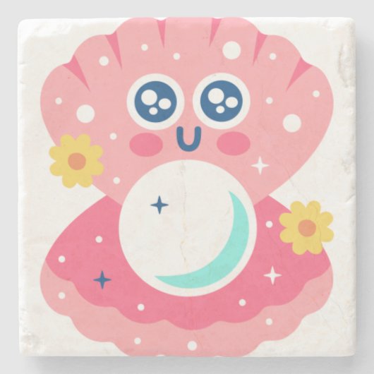 Magic pearl ストーンコースター (正面)