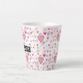 Magic pink candy world カフェラテマグ (正面)