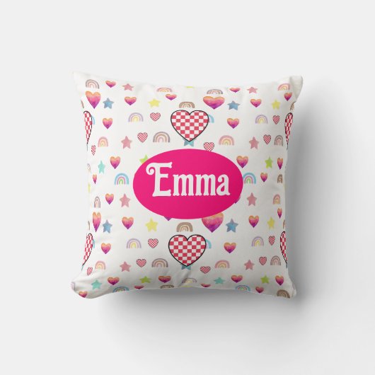 Magic pink candy world クッション (正面)