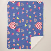 Magic pink candy world シェルパブランケット (正面)