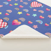 Magic pink candy world シェルパブランケット (3/4)