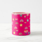 Magic pink candy world ツートーンマグカップ (中央)