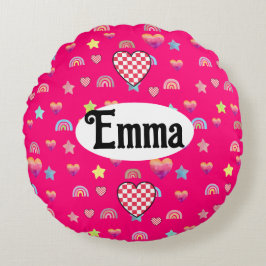 Magic pink candy world ラウンドクッション