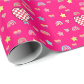 Magic pink candy world ラッピングペーパー (ロールコーナー)