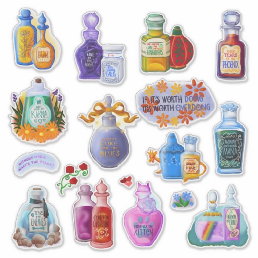 Magic Potions | Sticker Sheet シール (正面)