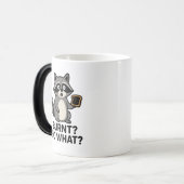 Magic Raccoon Toast Mug – Heat Reveal Cute Animal  モーフィングマグカップ (正面左)