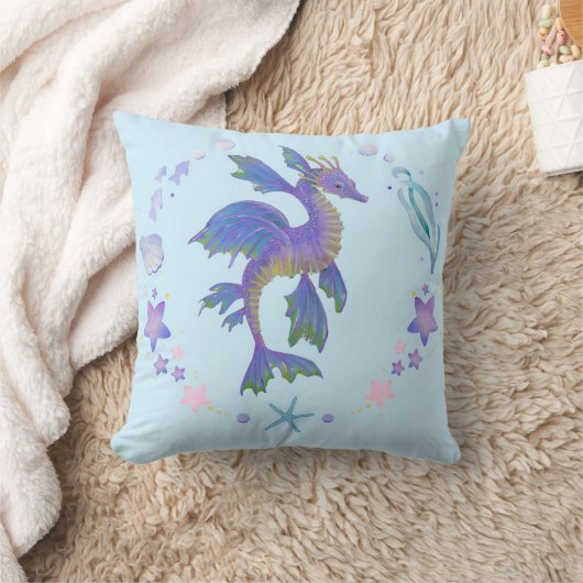 Magic Seahorse Pillow クッション (ブランケット)