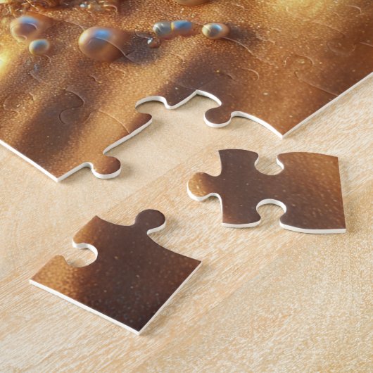 Magic Seashell Garden Mystical Ocean Beach Scene ジグソーパズル (側面)