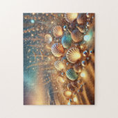 Magic Seashell Garden Mystical Ocean Beach Scene ジグソーパズル (縦)