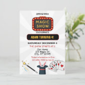 Magic Show Birthday Party 招待状 (スタンド正面)