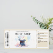 Magic Show Gift Certificate Template 招待状 (スタンド正面)