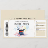 Magic Show Gift Certificate Template 招待状 (正面/裏面)