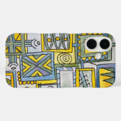 Magic Show-Hand Painted Modern Geometric Art Case-Mate iPhoneケース (裏面 (横))
