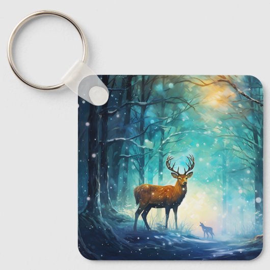 Magic Snowy Forest Art-82109 キーホルダー (正面)