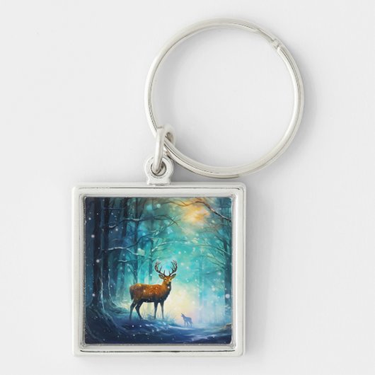 Magic Snowy Forest Art-82109 キーホルダー (正面)
