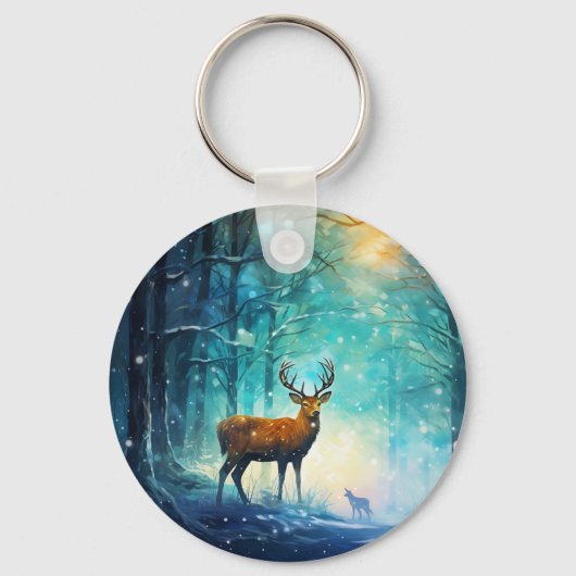 Magic Snowy Forest Art-82109 キーホルダー (正面)