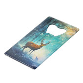 Magic Snowy Forest Art-82109 クレジットカード栓抜き (裏面アングル)