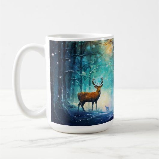 Magic Snowy Forest Art-82109 コーヒーマグカップ (左)