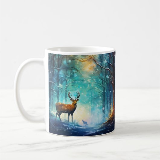 Magic Snowy Forest Art-82109 コーヒーマグカップ (左)