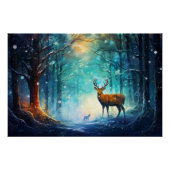 Magic Snowy Forest Art-82109 ポスター (正面)