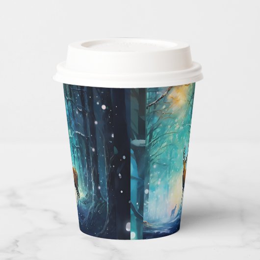 Magic Snowy Forest Art-82109 紙コップ (左)