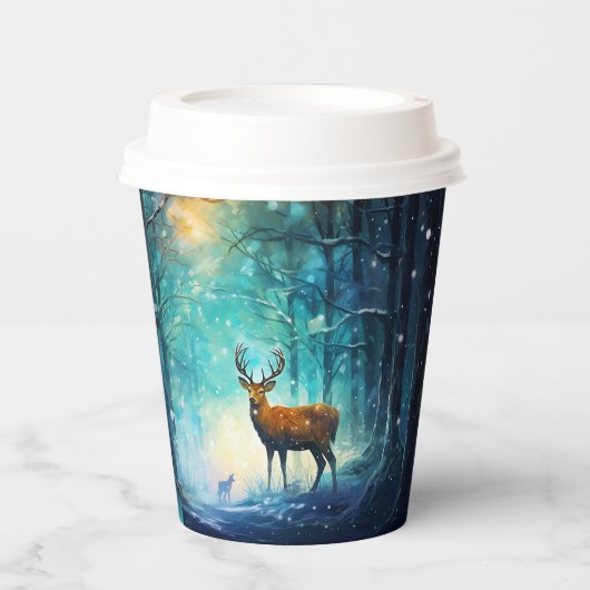 Magic Snowy Forest Art-82109 紙コップ (正面)
