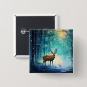 Magic Snowy Forest Art-82109 缶バッジ (正面&裏面)