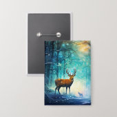 Magic Snowy Forest Art-82109 缶バッジ (正面/裏面)