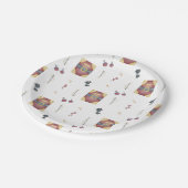 Magic Spell Books Witchcraft Kids Birthday ペーパープレート (アングル)