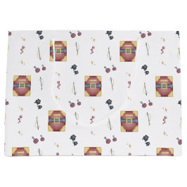 Magic Spell Books Witchcraft Kids Birthday ラージペーパーバッグ