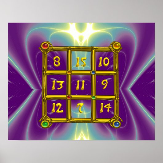 MAGIC SQUARE 33 、パープルブルー ポスター (正面)