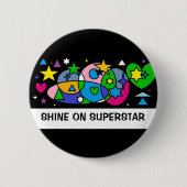 MAGIC STARS AND MOONS BUTTON 缶バッジ (正面)