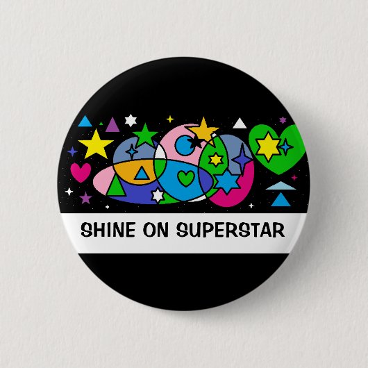 MAGIC STARS AND MOONS BUTTON 缶バッジ (正面)