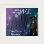 Magic Stars Party 90s Star Shot Backdrop タペストリー (正面(横))