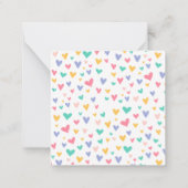 Magic Unicorn Kids Classroom Valentine Card ノートカード (裏面)