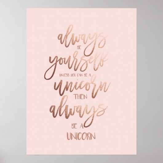 Magic Unicorn Poster - Always Be a Unicorn ポスター (正面)