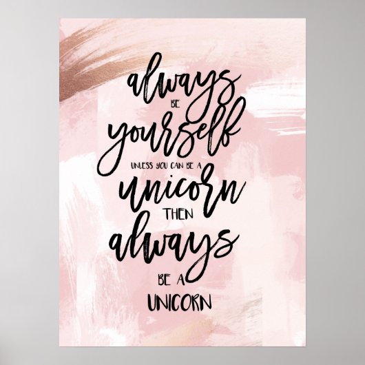 Magic Unicorn Poster - Always Be a Unicorn ポスター (正面)