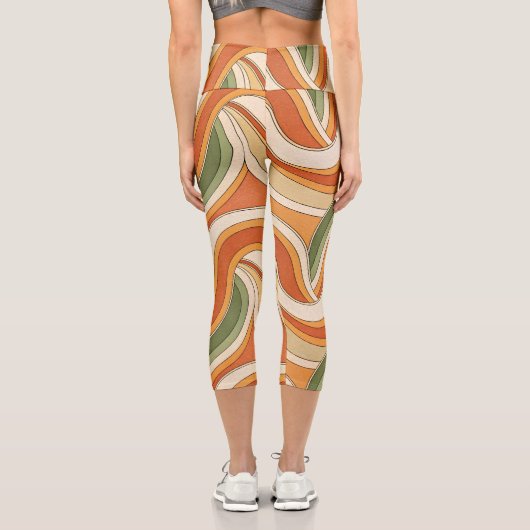 Magic Wave Pattern カプリレギンス (裏面)