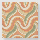 Magic Waves Pattern ストーンコースター (正面)