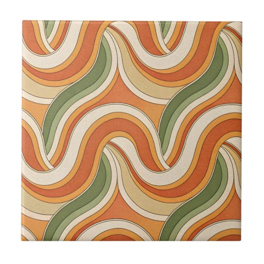 Magic Waves Pattern タイル (正面)