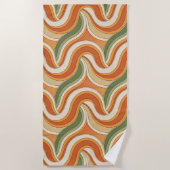 Magic Waves Pattern ビーチタオル (正面)