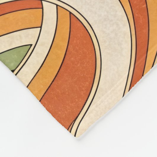 Magic Waves Pattern フリースブランケット (角)