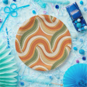 Magic Waves Pattern ペーパープレート (パーティー)