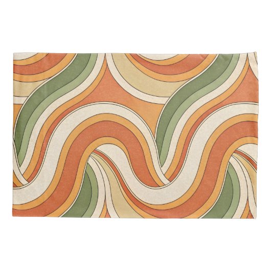 Magic Waves Pattern 枕カバー (裏面)