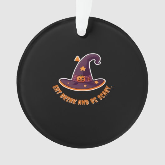 Magic Witch Hat For The Boos Party Essential オーナメント (正面)