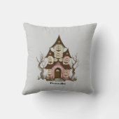 Magic Witchy Woodland House Cottage Home クッション (裏面)
