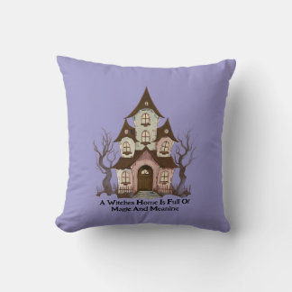 Magic Witchy Woodland House Cottage Home クッション