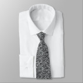 Magic Zebra Stripes Click to Customize Grey Color ネクタイ (タイ)