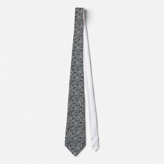 Magic Zebra Stripes Click to Customize Grey Color ネクタイ (正面)
