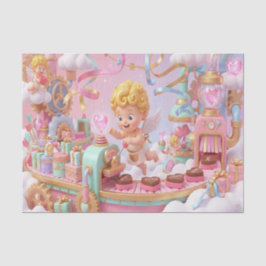 Magical 3D Cupid’s Valentine Gift Factory Scene 薄葉紙